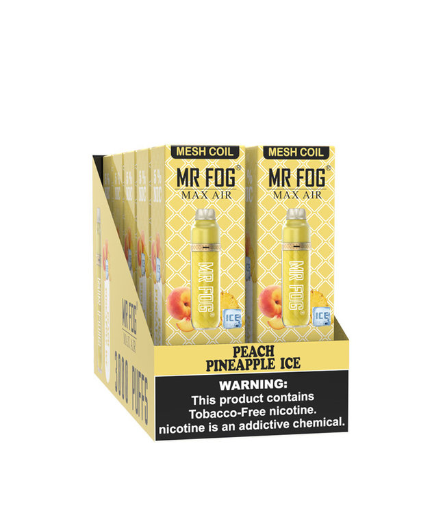 MR FOG MAX AIR 3000 PUFFS Peach Pineapple Ice Mr. Fog