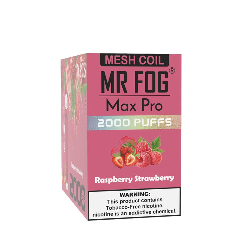 MR FOG MAX PRO 2000 PUFFS Raspberry Strawberry Mr. Fog