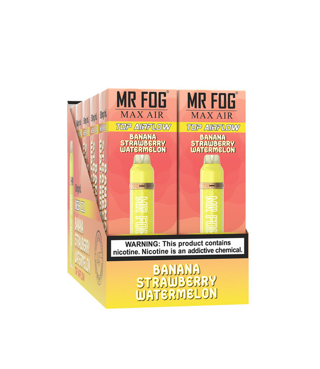 MR FOG MR FOG MAX AIR 3000 PUFFS - Banana Strawberry Watermelon
