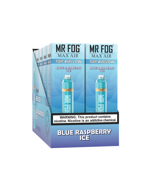 Mr Fog Max Air 3000 Puffs Blue Raspberry Ice Mr Fog 1387