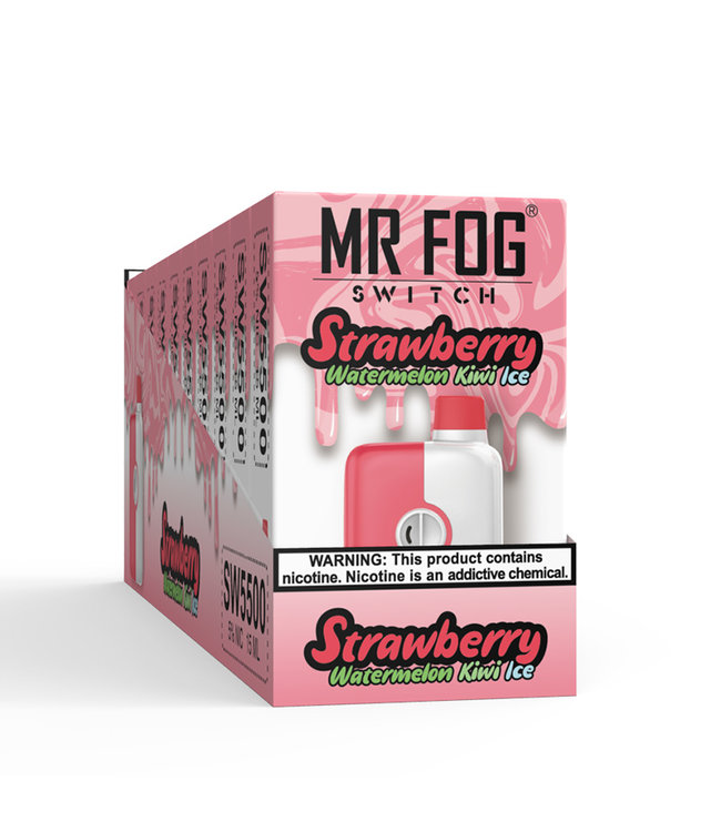 MR FOG MR FOG SWITCH 5500 PUFFS Strawberry Watermelon Kiwi Ice