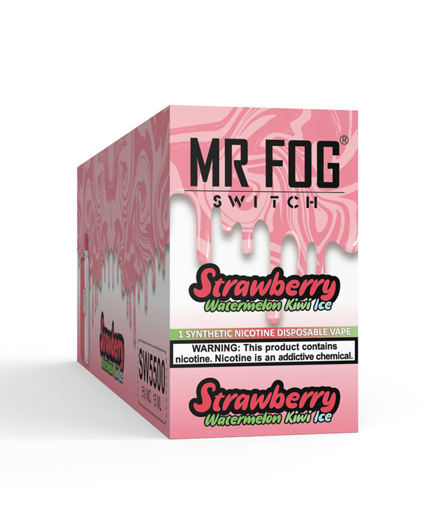 MR FOG MR FOG SWITCH 5500 PUFFS Strawberry Watermelon Kiwi Ice
