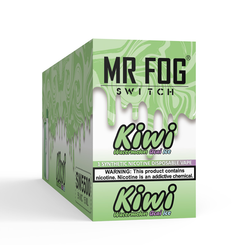 MR FOG SWITCH 5500 PUFFS Kiwi Watermelon Acai Ice - Mr Fog Canada MR FOG SWITCH 5500 PUFFS Kiwi Watermelon Acai Ice - Mr Fog Canada
