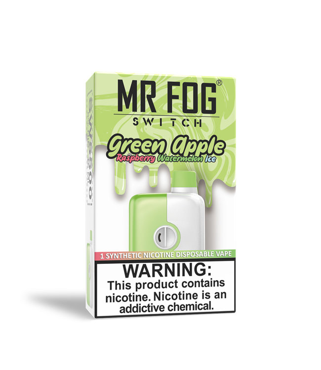 MR FOG MR FOG SWITCH 5500 PUFFS Raspberry Green Apple Watermelon Ice
