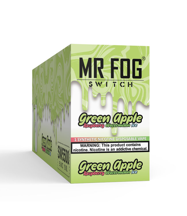 MR FOG MR FOG SWITCH 5500 PUFFS Raspberry Green Apple Watermelon Ice