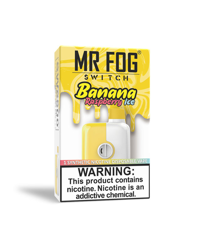 MR FOG SWITCH 5500 PUFFS Raspberry Banana Ice Mr. Fog