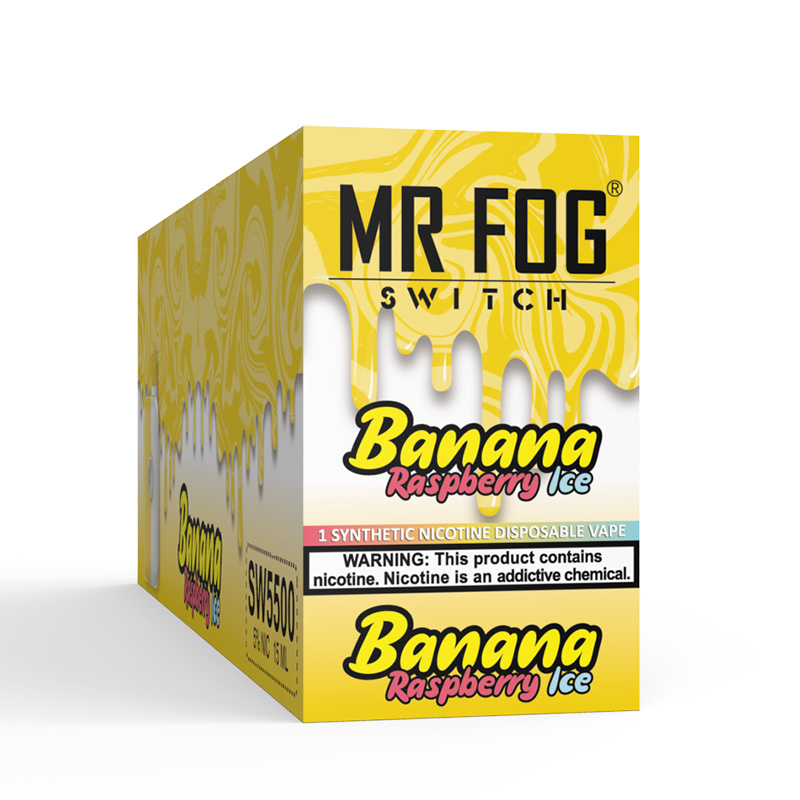 MR FOG SWITCH 5500 PUFFS Raspberry Banana Ice