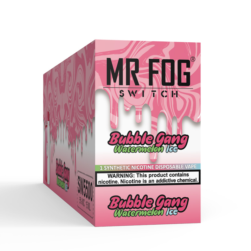 MR FOG SWITCH 5500 PUFFS Watermelon Bubble Gang Ice