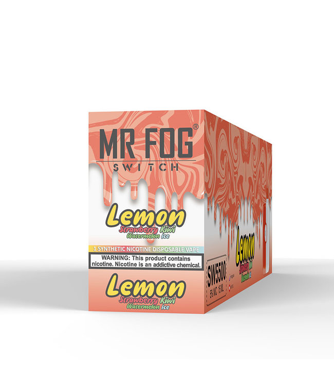 MR FOG MR FOG SWITCH 5500 PUFFS Lemon Strawberry Kiwi Watermelon Ice