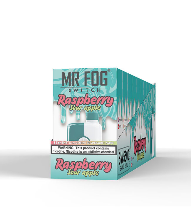 MR FOG MR FOG SWITCH 5500 PUFFS Raspberry Sour Apple