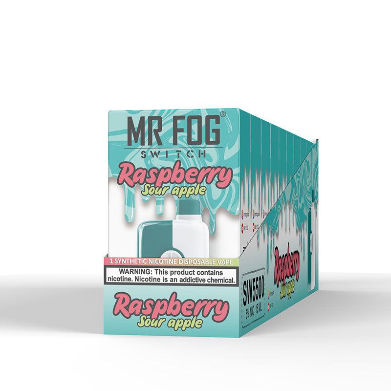 MR FOG SWITCH 5500 PUFFS Raspberry Sour Apple Mr. Fog