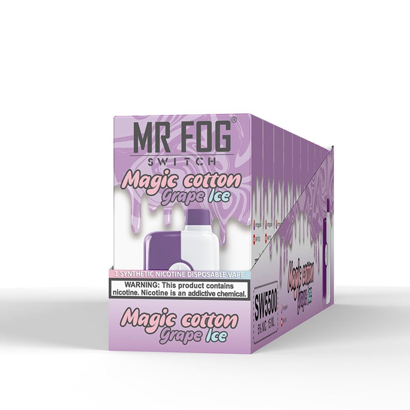 Mr Fog Switch Disposable-Magic Cotton Grape Ice-Airdrie Vape & Bong AB -  Airdrie Vape SuperStore & Bong Shop