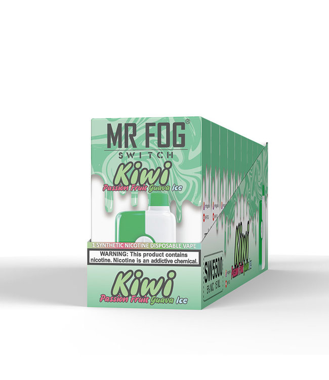MR FOG MR FOG SWITCH 5500 PUFFS Kiwi Passion Fruit Guava Ice