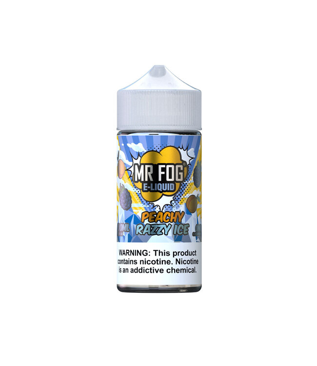 MR FOG Mr. Fog Nicotine Salt E-Liquid 100ML (PEACHY RAZZY ICE 6 MG )