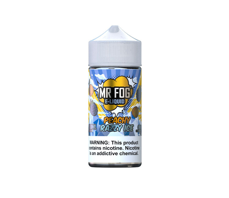 Mr Fog Free Base E-Liquid 100ML (PEACHY RAZZY ICE 6MG ) - Mr Fog Canada