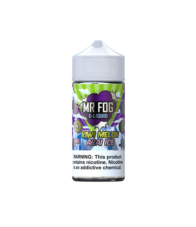 MR FOG Mr. Fog Nicotine Salt E-Liquid 100ML (KIWIMELON ACAI ICE 3 MG )