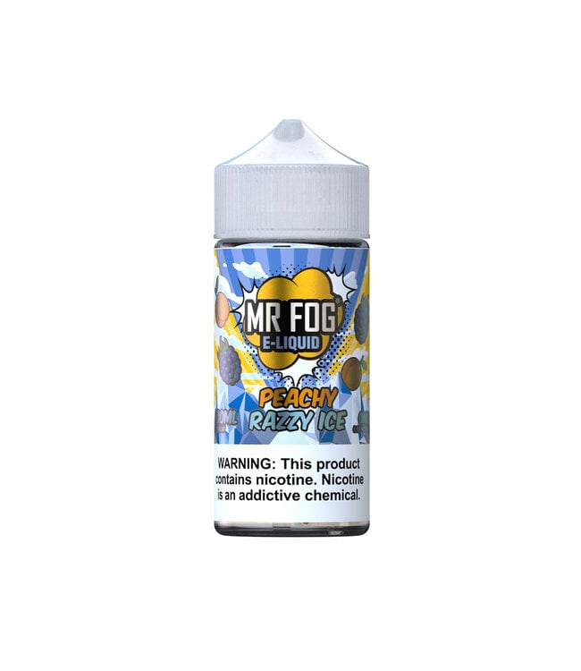 MR FOG Mr. Fog Nicotine Salt E-Liquid 100ML (PEACHY RAZZY ICE 3MG )