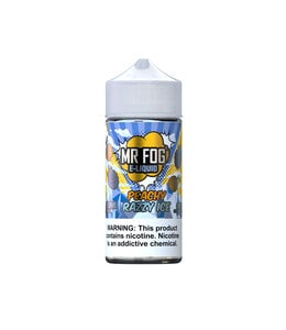 MR FOG Mr. Fog Nicotine Salt E-Liquid 100ML (PEACHY RAZZY ICE 0 MG )