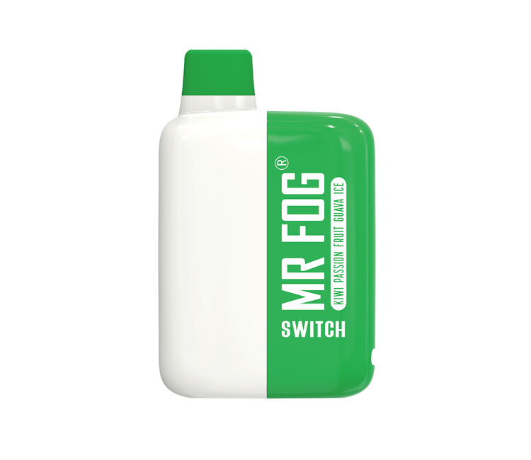 MR FOG SWITCH 5500 PUFFS Kiwi Passion Fruit Guava Ice - Mr Fog Canada