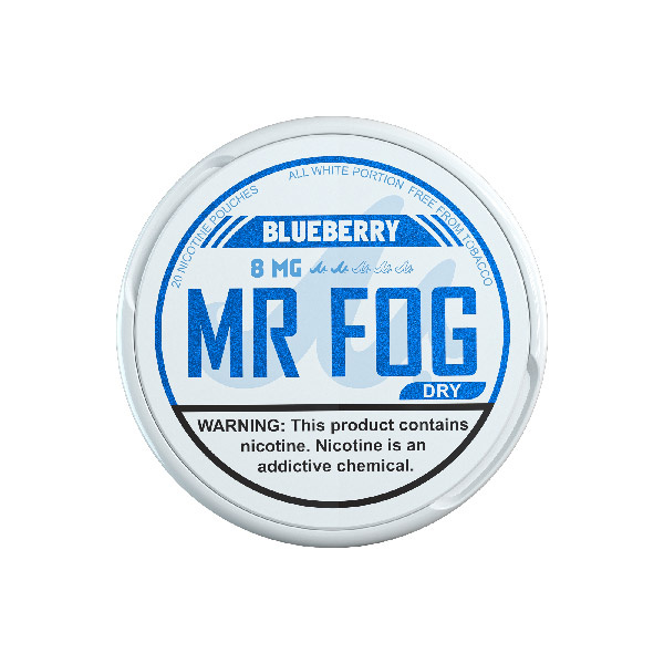 DRY] MR FOG NICOTINE POUCHES 8 MG BLUEBERRY - Mr Fog Canada