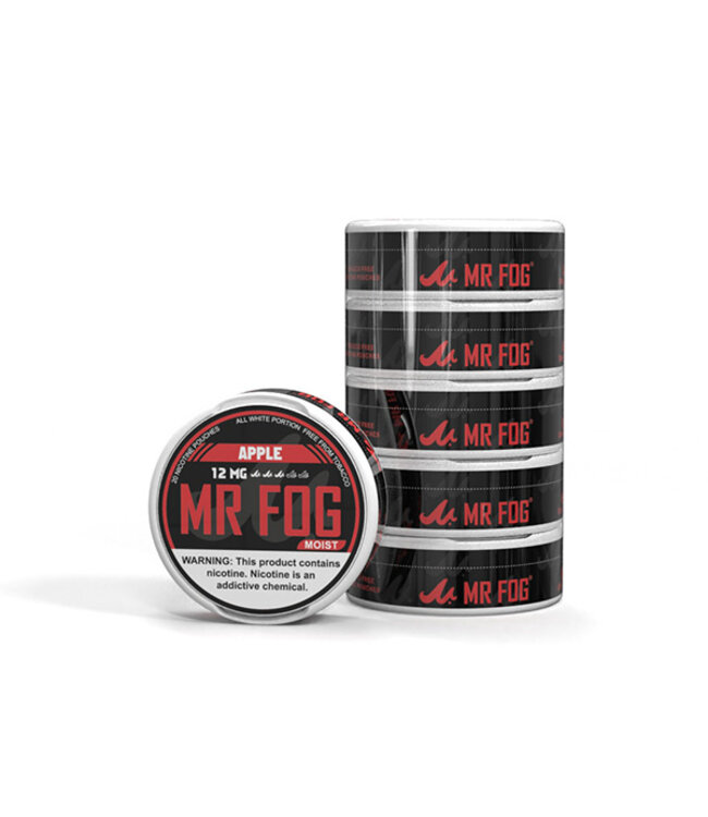 MR FOG [MOIST] MR FOG NICOTINE POUCHES PACK OF 5 APPLE 12MG