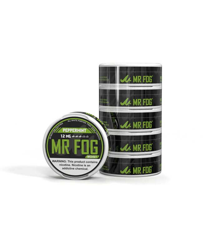 MR FOG [MOIST] MR FOG NICOTINE POUCHES PACK OF 5 PEPPERMINT 12MG