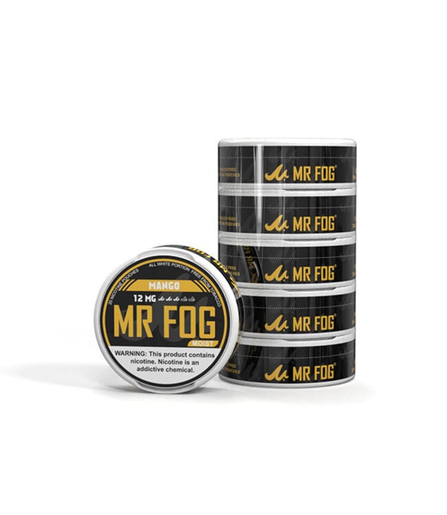 MR FOG [MOIST] MR FOG NICOTINE POUCHES PACK OF 5 MANGO 12MG