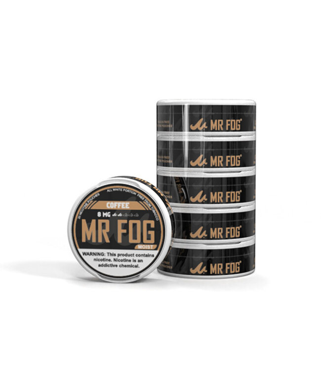 MR FOG [MOIST] MR FOG NICOTINE POUCHES PACK OF 5 COFFEE 8MG