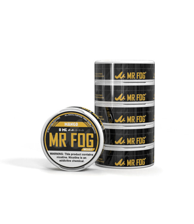 MR FOG [MOIST] MR FOG NICOTINE POUCHES PACK OF 5 MANGO 8MG