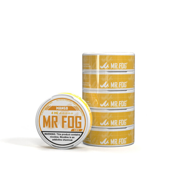 MR FOG [DRY] MR FOG NICOTINE POUCHES PACK OF 5 MANGO 4MG