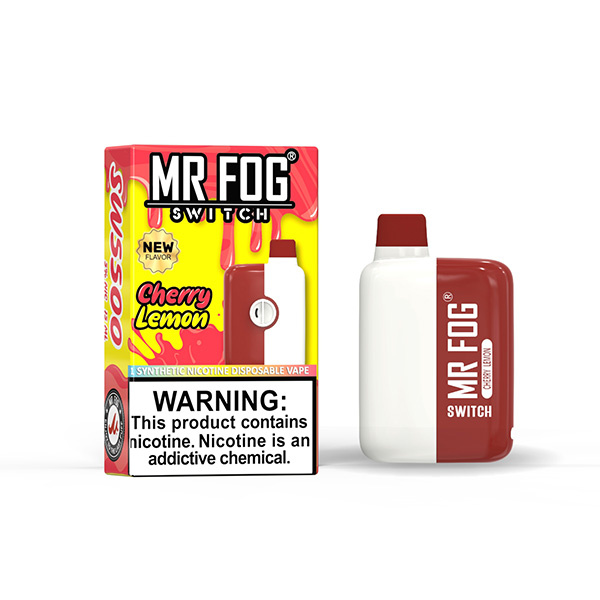how much is elf bar vape MR FOG SWITCH 5500 PUFFS Cherry Lemon