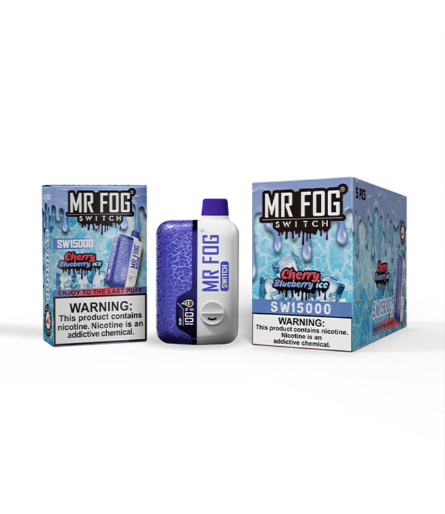 MR FOG MR FOG SWITCH 15000 PUFFS CHERRY BLUEBERRY ICE