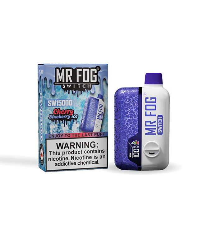 MR FOG MR FOG SWITCH 15000 PUFFS CHERRY BLUEBERRY ICE