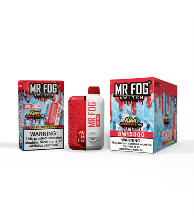 MR FOG MR FOG SWITCH 15000 PUFFS KIWI STRAWBERRY ICE