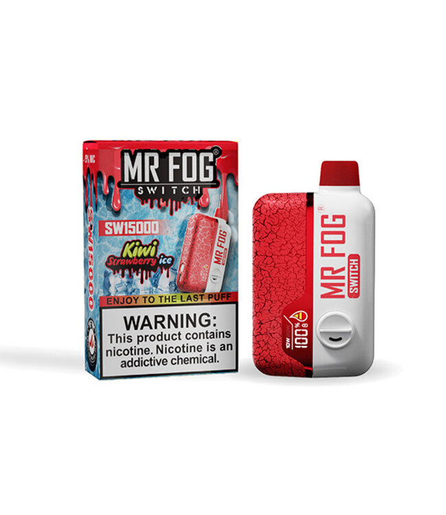 MR FOG MR FOG SWITCH 15000 PUFFS KIWI STRAWBERRY ICE