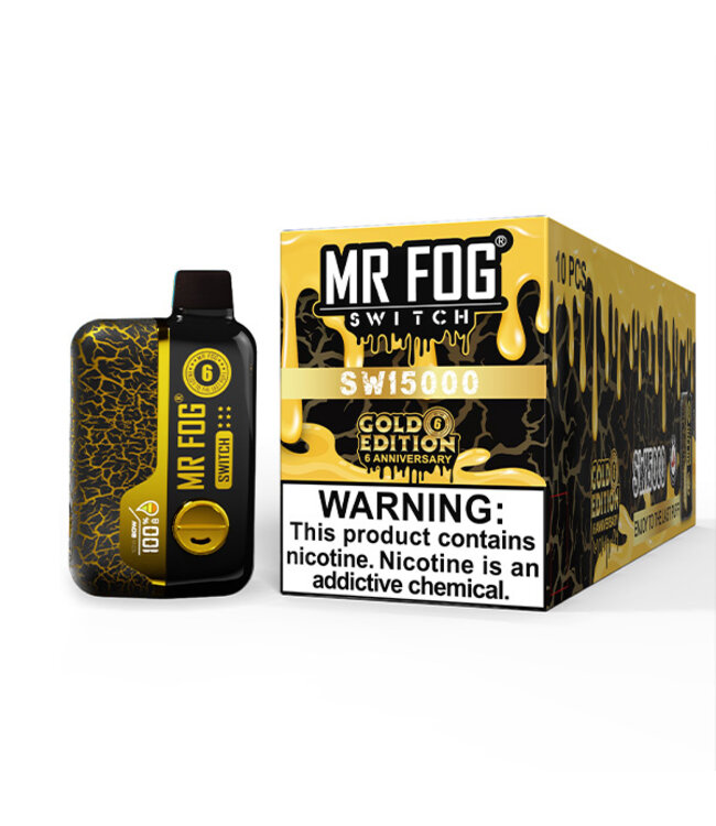 MR FOG MR FOG SWITCH 15000 PUFFS GOLD EDITION FOR 6TH ANNIVERSARY
