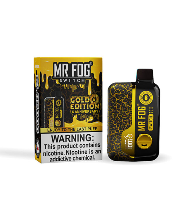MR FOG MR FOG SWITCH 15000 PUFFS GOLD EDITION FOR 6TH ANNIVERSARY