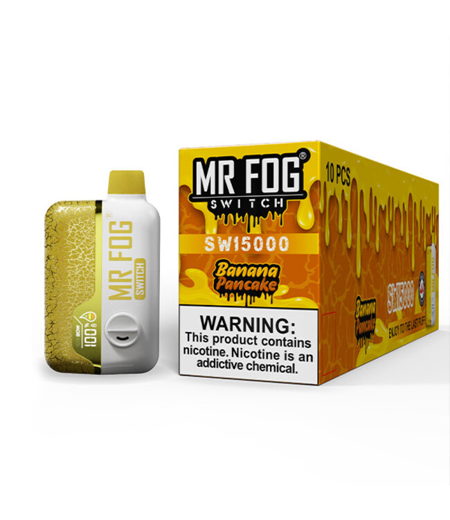 MR FOG MR FOG SWITCH 15000 PUFFS BANANA PNCK DUDE