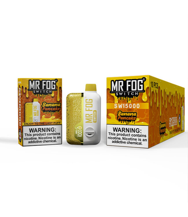 MR FOG MR FOG SWITCH 15000 PUFFS BANANA PNCK DUDE