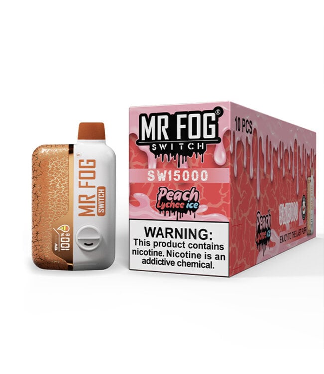 MR FOG MR FOG SWITCH 15000 PUFFS Peach Lychee Ice