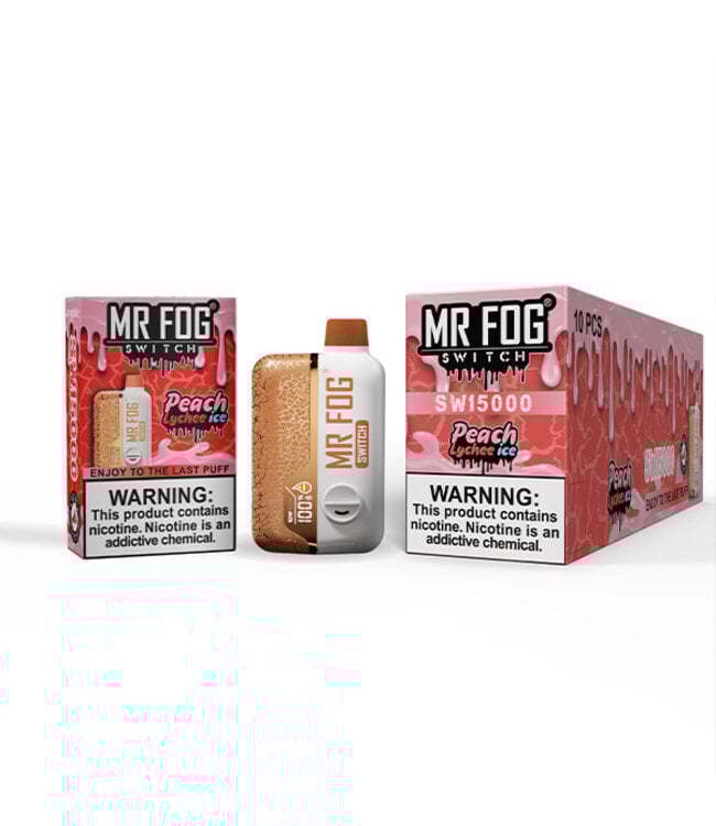 MR FOG MR FOG SWITCH 15000 PUFFS Peach Lychee Ice