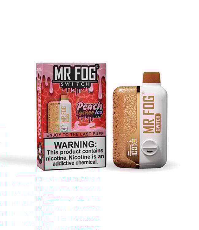 MR FOG MR FOG SWITCH 15000 PUFFS Peach Lychee Ice