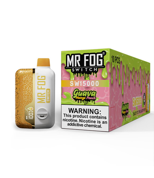 MR FOG MR FOG SWITCH 15000 PUFFS Guava Mango Peach