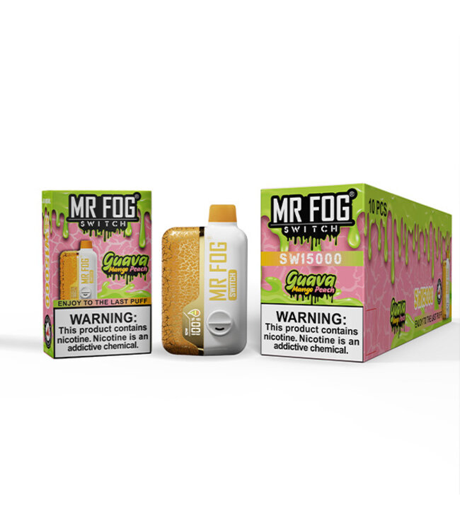 MR FOG MR FOG SWITCH 15000 PUFFS Guava Mango Peach