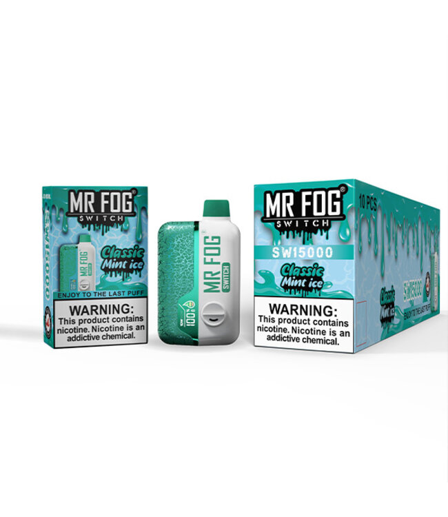 MR FOG MR FOG SWITCH 15000 PUFFS Classic Mint Ice