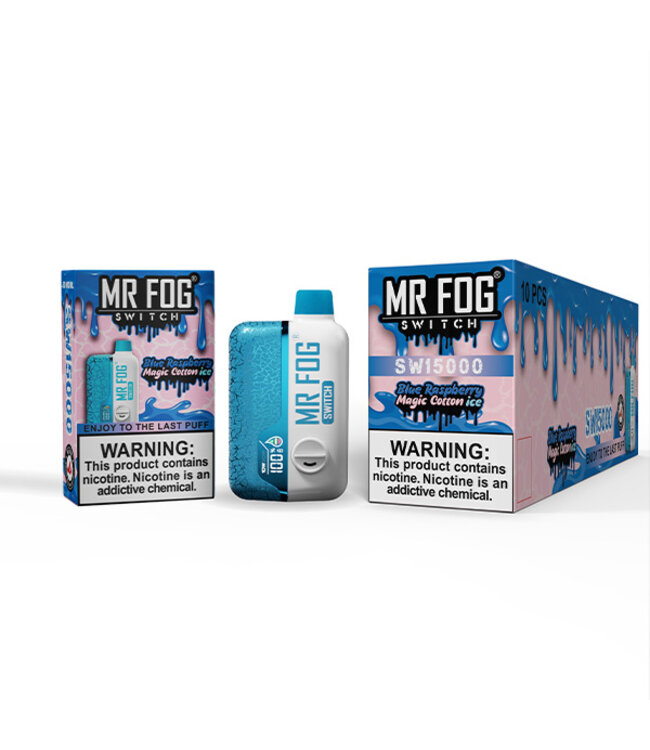 MR FOG MR FOG SWITCH 15000 PUFFS Blue Raspberry Magic Cotton Ice