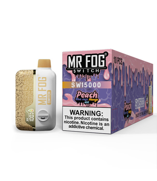 MR FOG MR FOG SWITCH 15000 PUFFS Peach Blue Razz Mango Ice