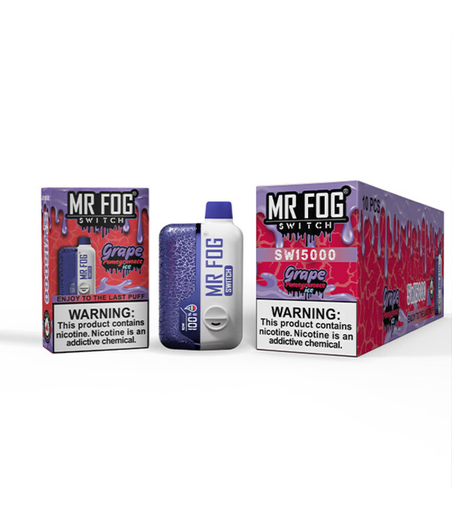 MR FOG MR FOG SWITCH 15000 PUFFS Grape Pomegranate Ice