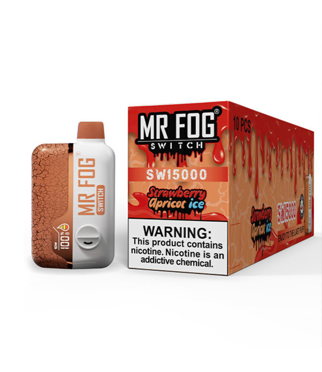 MR FOG MR FOG SWITCH 15000 PUFFS Strawberry Apricot Ice