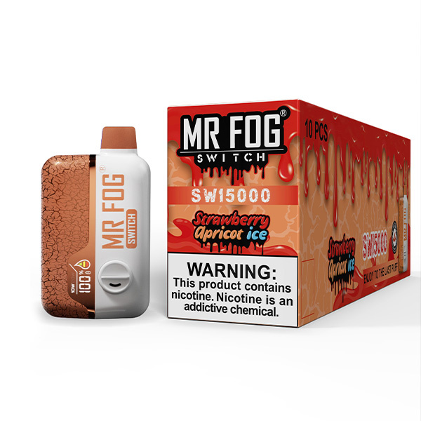MR FOG SWITCH 15000 PUFFS Strawberry Apricot Ice - Mr Fog Canada